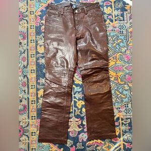 Vintage Y2K GAP Boot Cut Leather Pants
